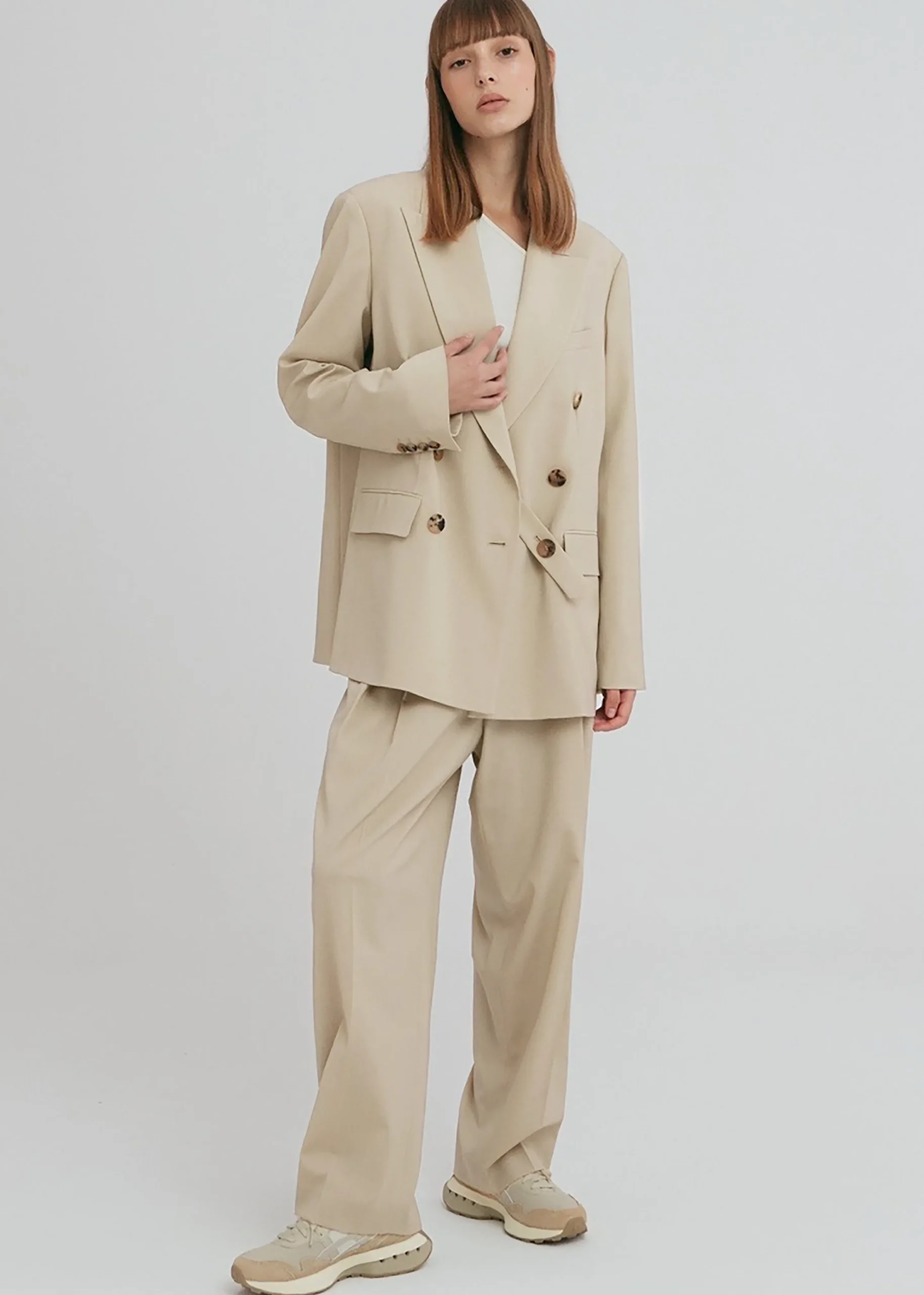 The Frankie Shop Sefa Blazer Beige Online