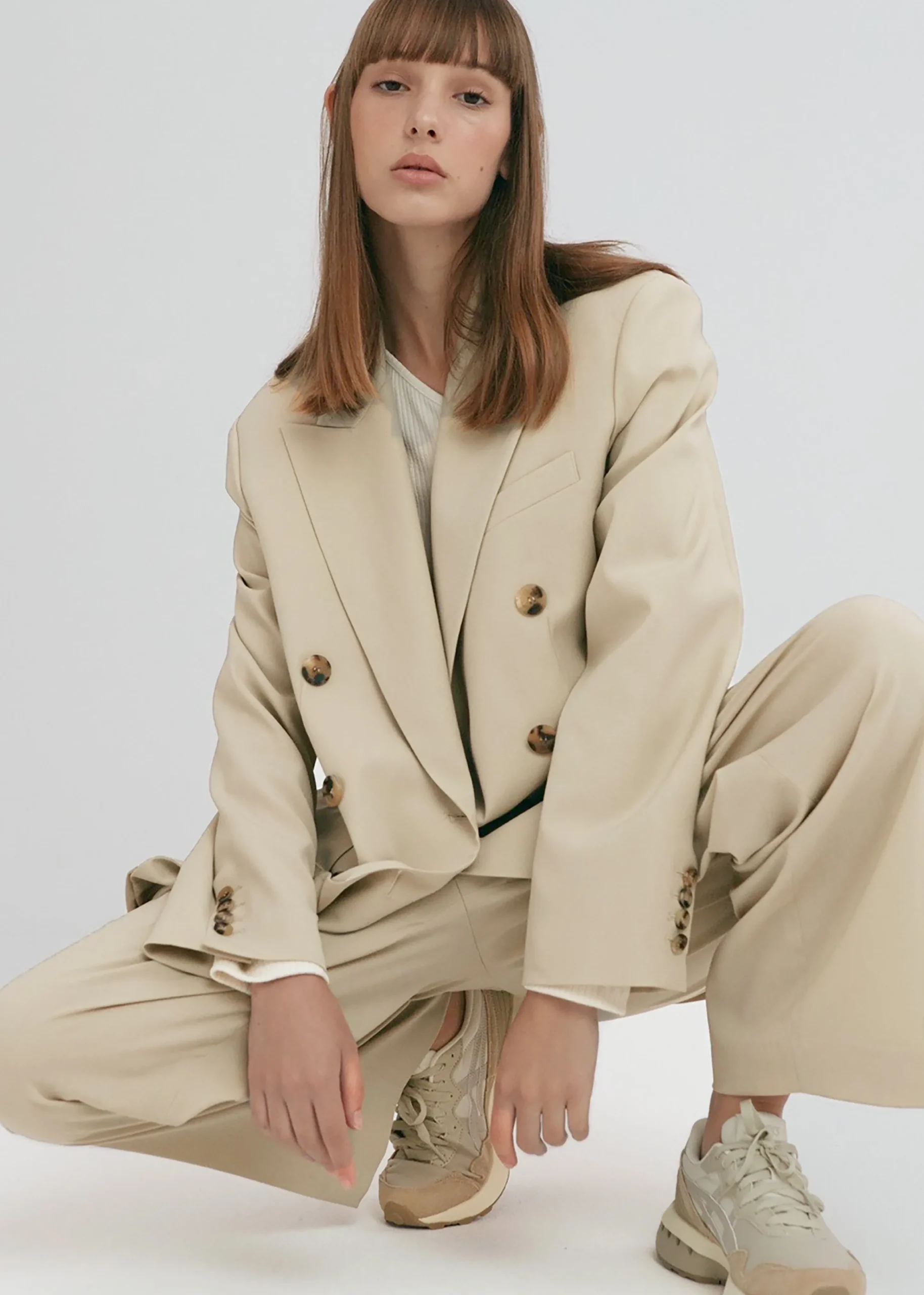 The Frankie Shop Sefa Blazer Beige Online