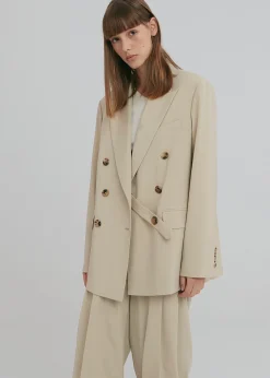 The Frankie Shop Sefa Blazer Beige Online