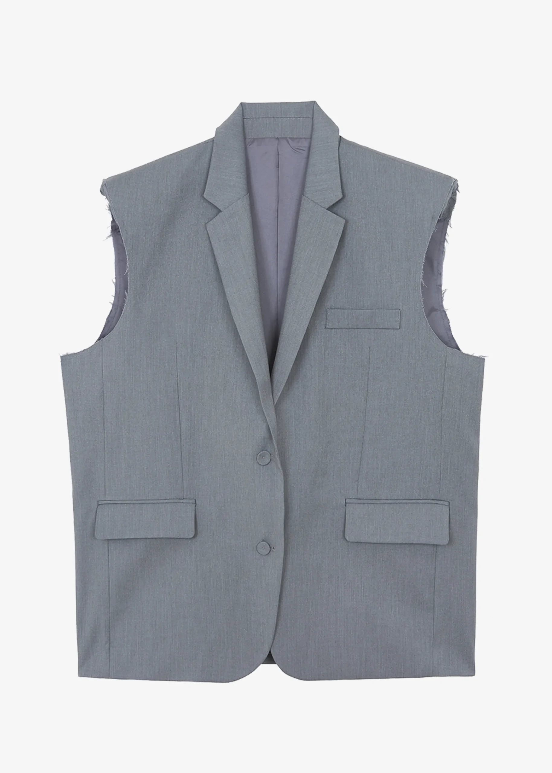 The Frankie Shop Senol Blazer Vest Grey Discount