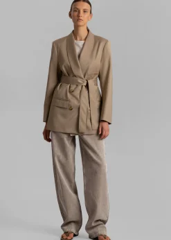 The Frankie Shop Sidonie Blazer Taupe