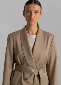 The Frankie Shop Sidonie Blazer Taupe