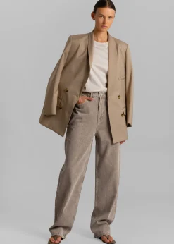 The Frankie Shop Sidonie Blazer Taupe