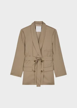 The Frankie Shop Sidonie Blazer Taupe