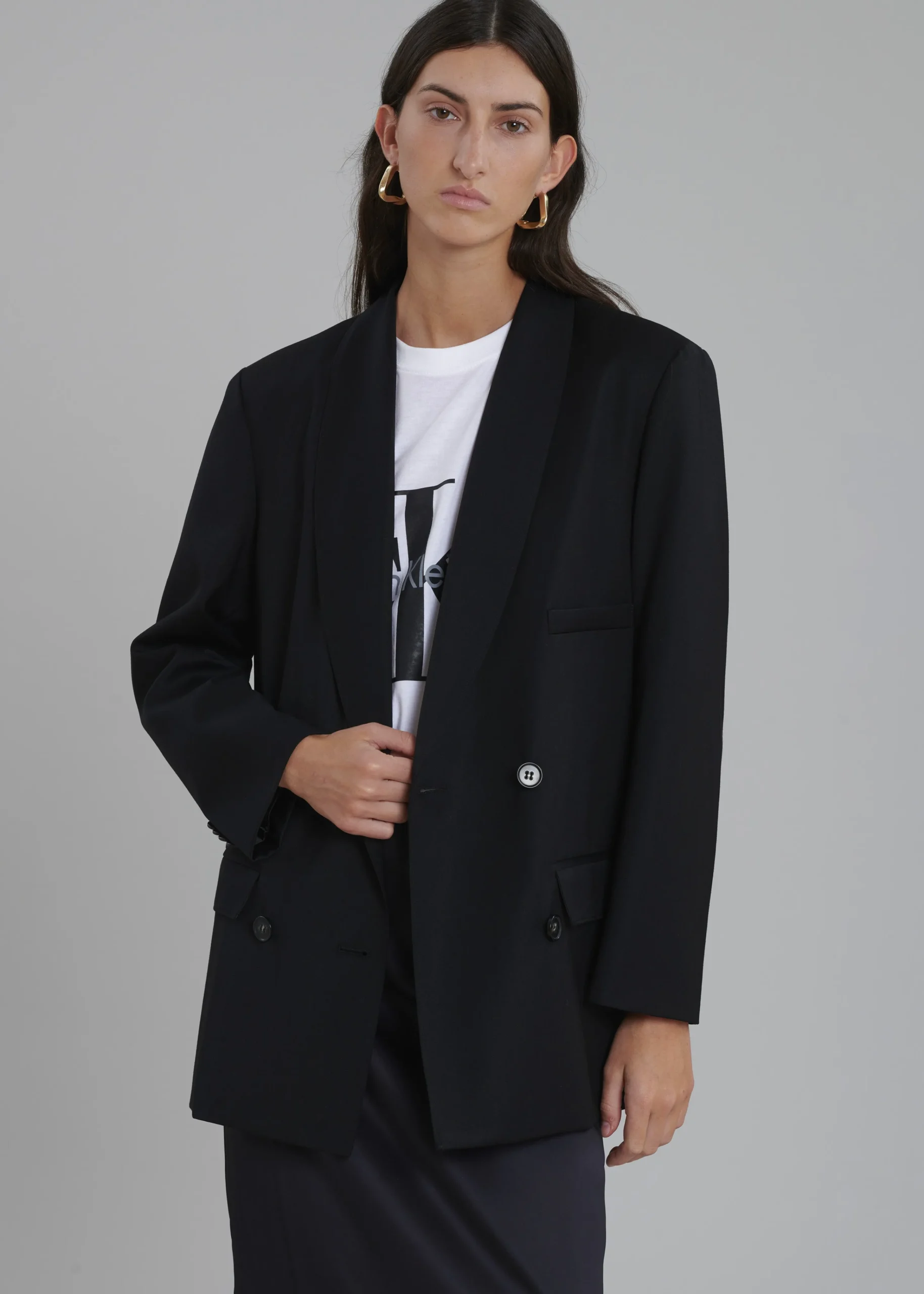 The Frankie Shop Sidonie Blazer Black Clearance