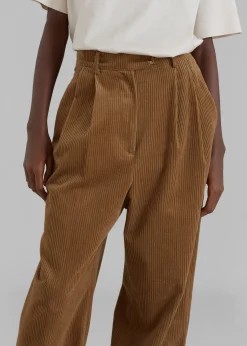 The Frankie Shop Siham Corduroy Pants Camel Clearance