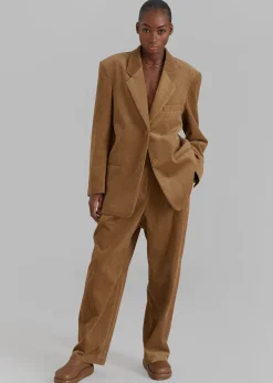The Frankie Shop Siham Corduroy Pants Camel Clearance