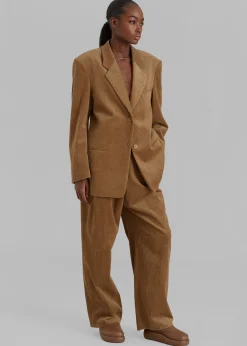 The Frankie Shop Siham Corduroy Pants Camel Clearance