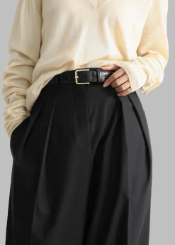 The Frankie Shop Sion Pintuck Trousers Black Sale
