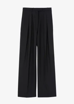 The Frankie Shop Sion Pintuck Trousers Black Sale