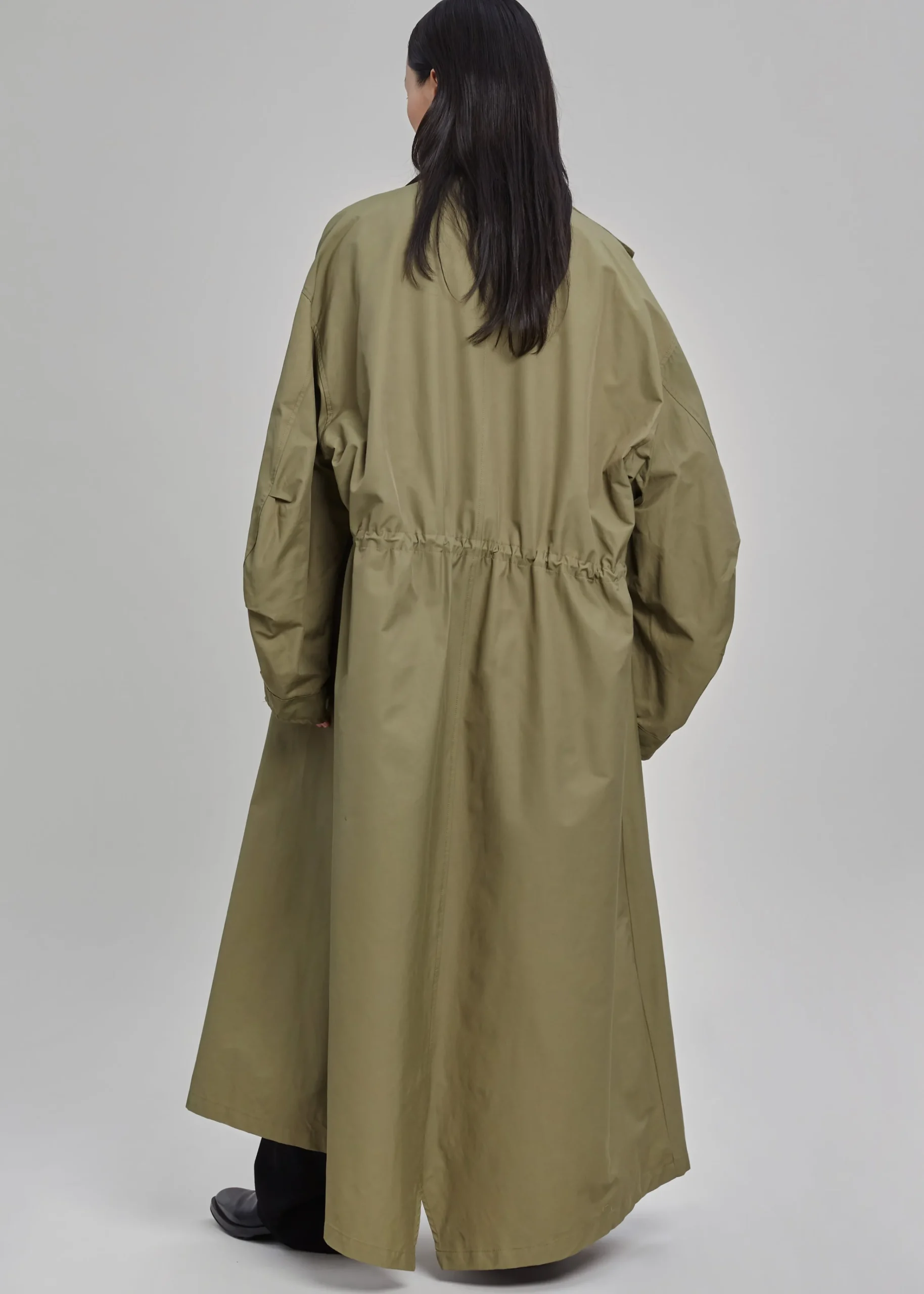The Frankie Shop Skive Double Layer Parka Olive Hot
