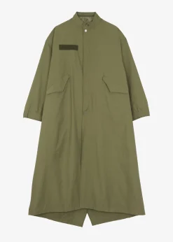 The Frankie Shop Skive Double Layer Parka Olive Hot
