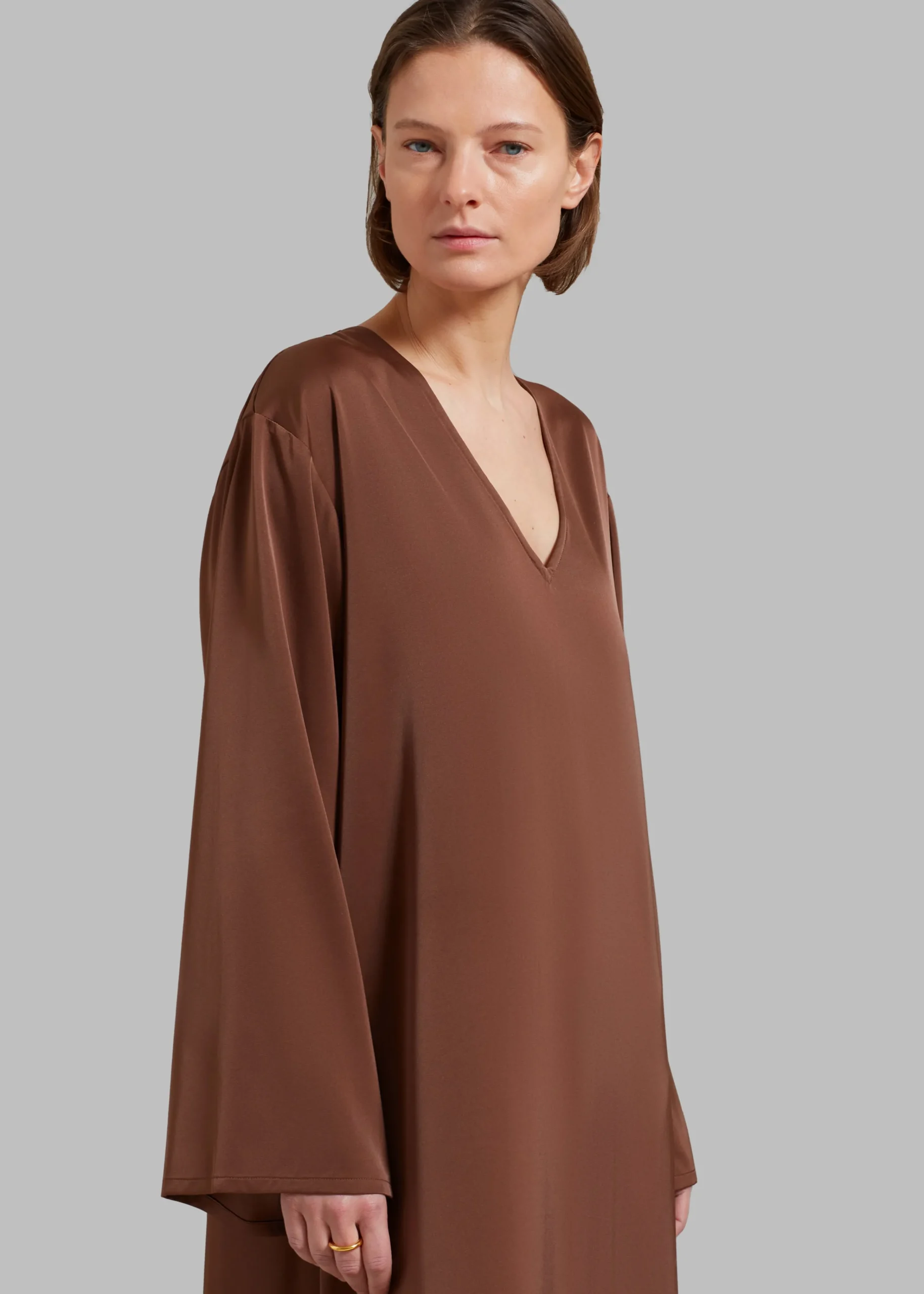The Frankie Shop Solaqua The Resort Dress Cocao Best