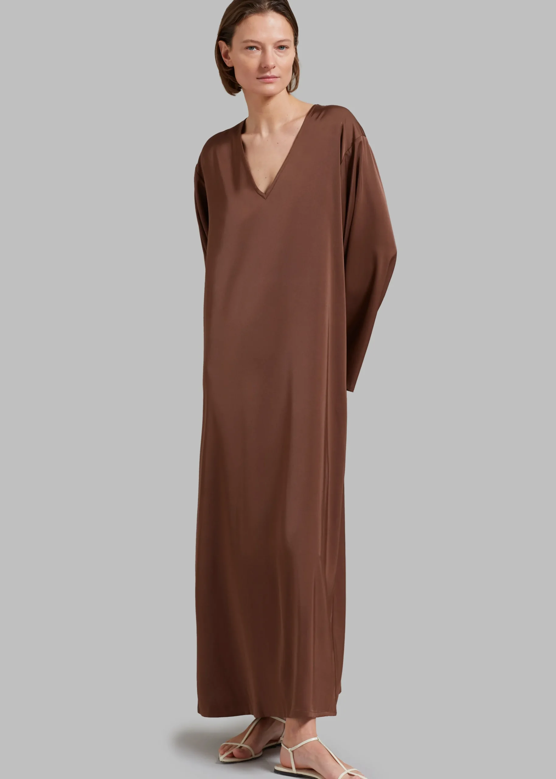 The Frankie Shop Solaqua The Resort Dress Cocao Best