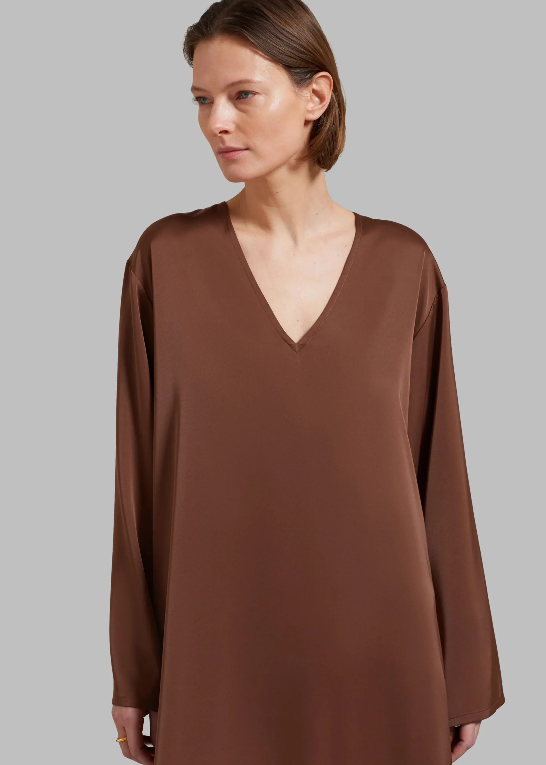The Frankie Shop Solaqua The Resort Dress Cocao Best