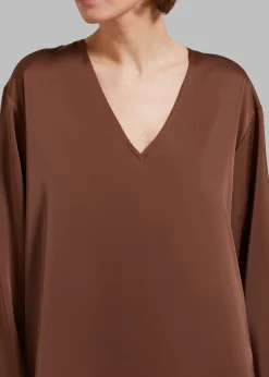 The Frankie Shop Solaqua The Resort Dress Cocao Best