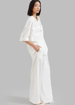 The Frankie Shop Solaqua The Resort Pant Ivory Clearance