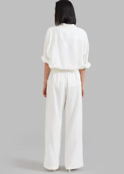 The Frankie Shop Solaqua The Resort Pant Ivory Clearance