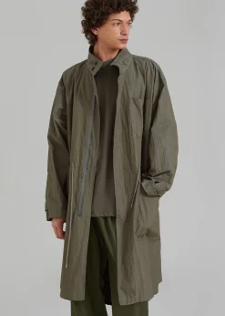 The Frankie Shop Stephen Anorak Dark Olive New
