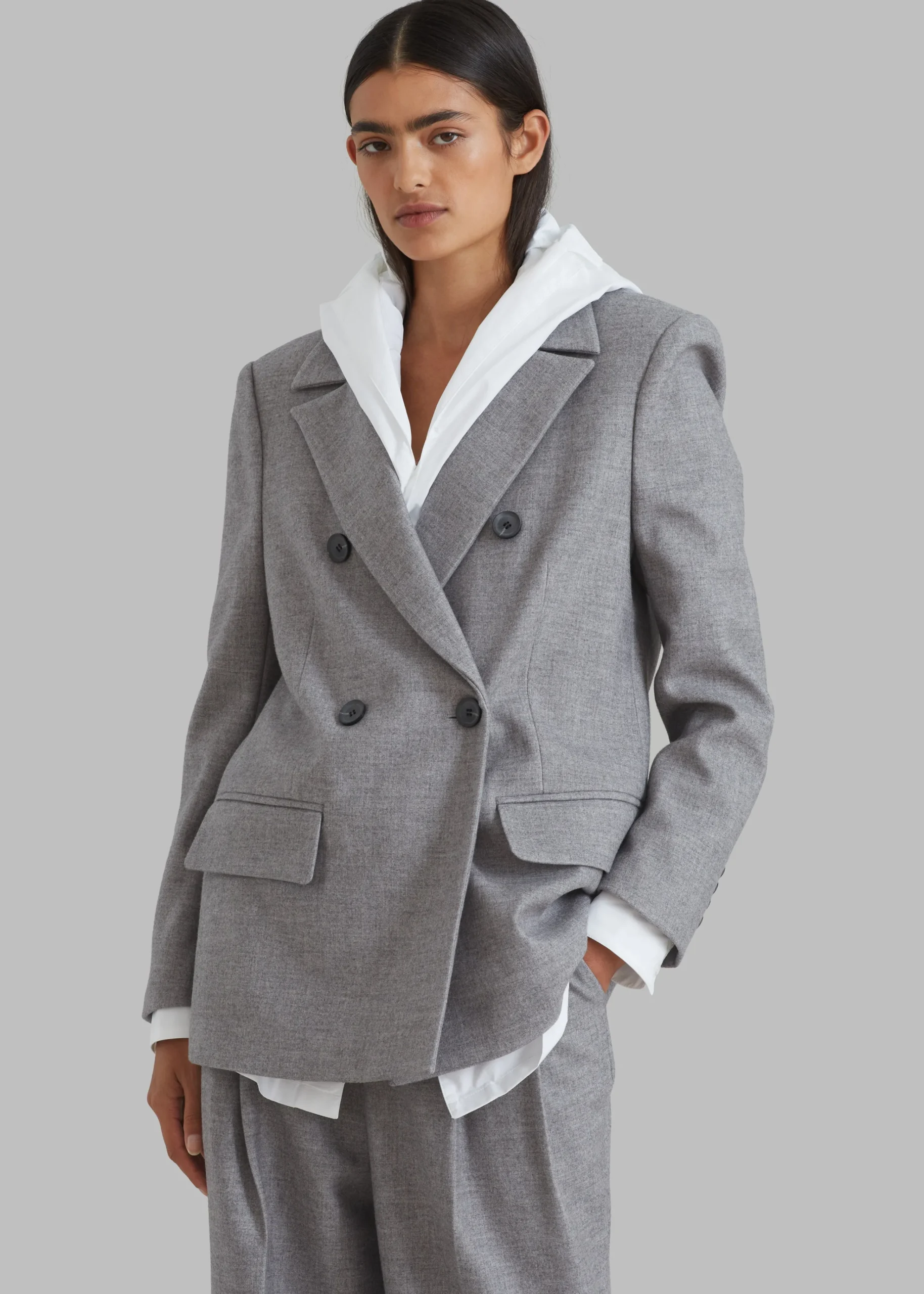 The Frankie Shop Stine Blazer Grey Sale