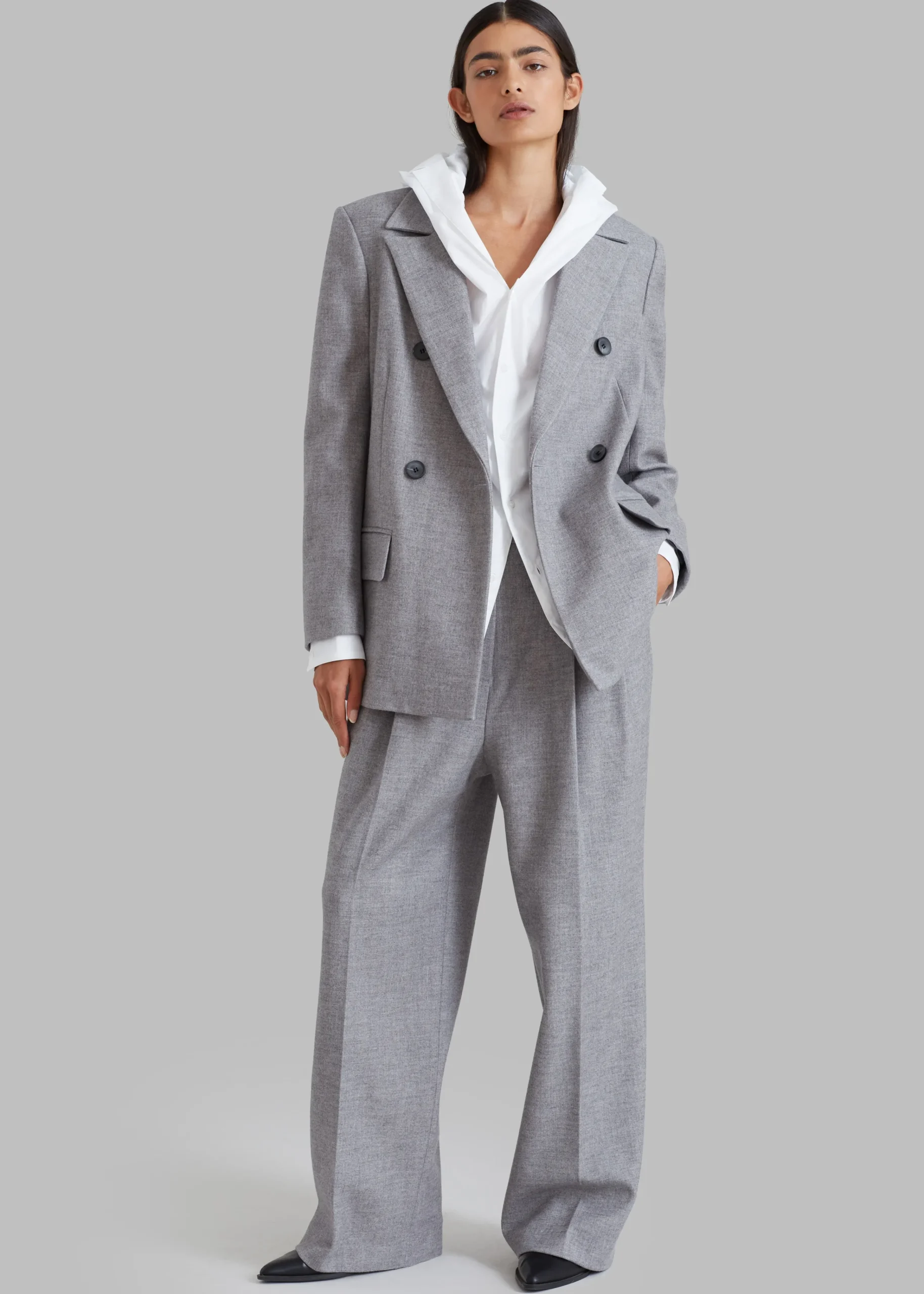The Frankie Shop Stine Blazer Grey Sale