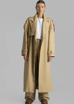 The Frankie Shop Suzanne Trench Coat Beige Online