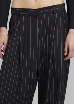 The Frankie Shop Sybil Trousers Black Pinstripe Online