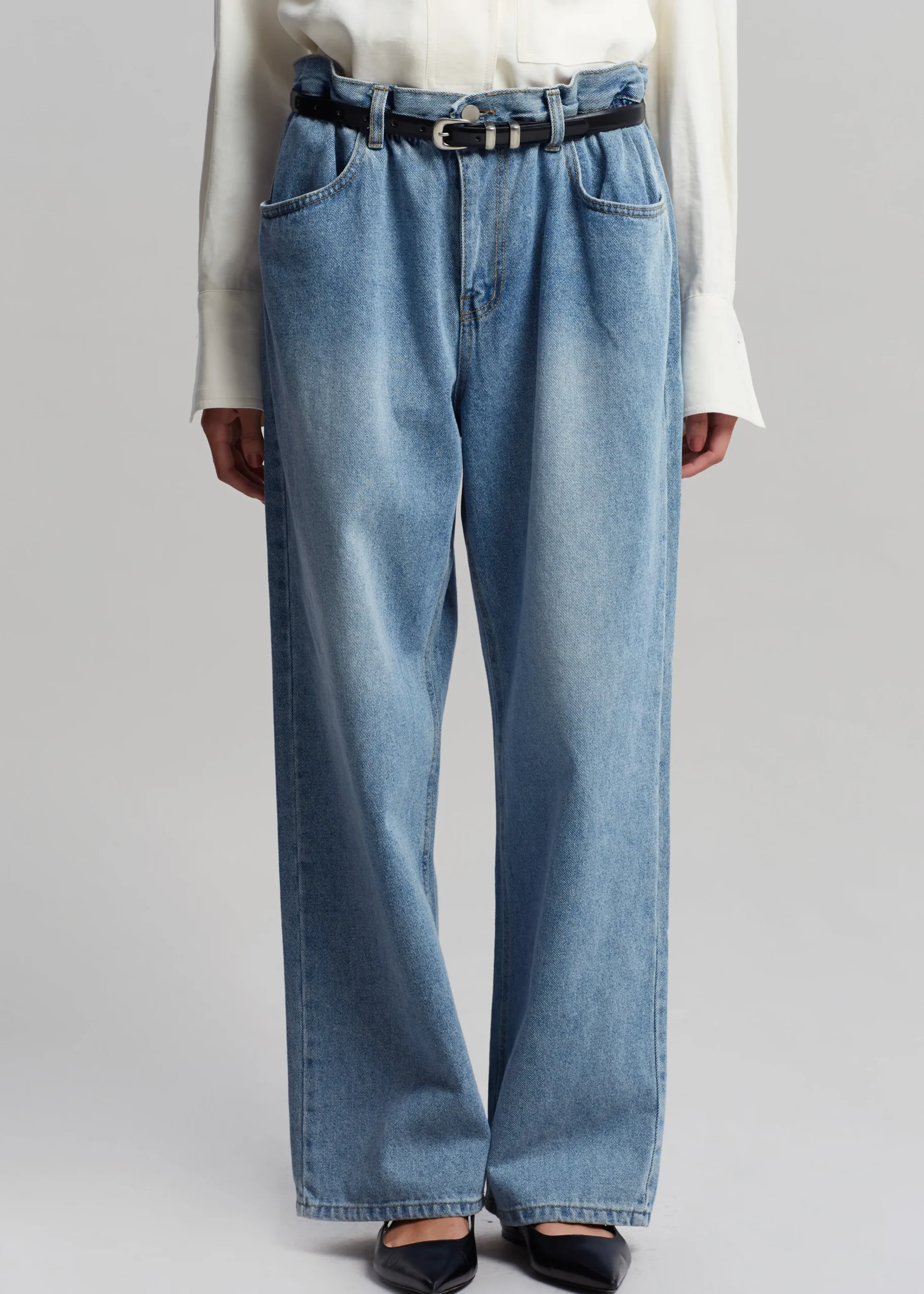 The Frankie Shop Talte Jeans Worn Wash New