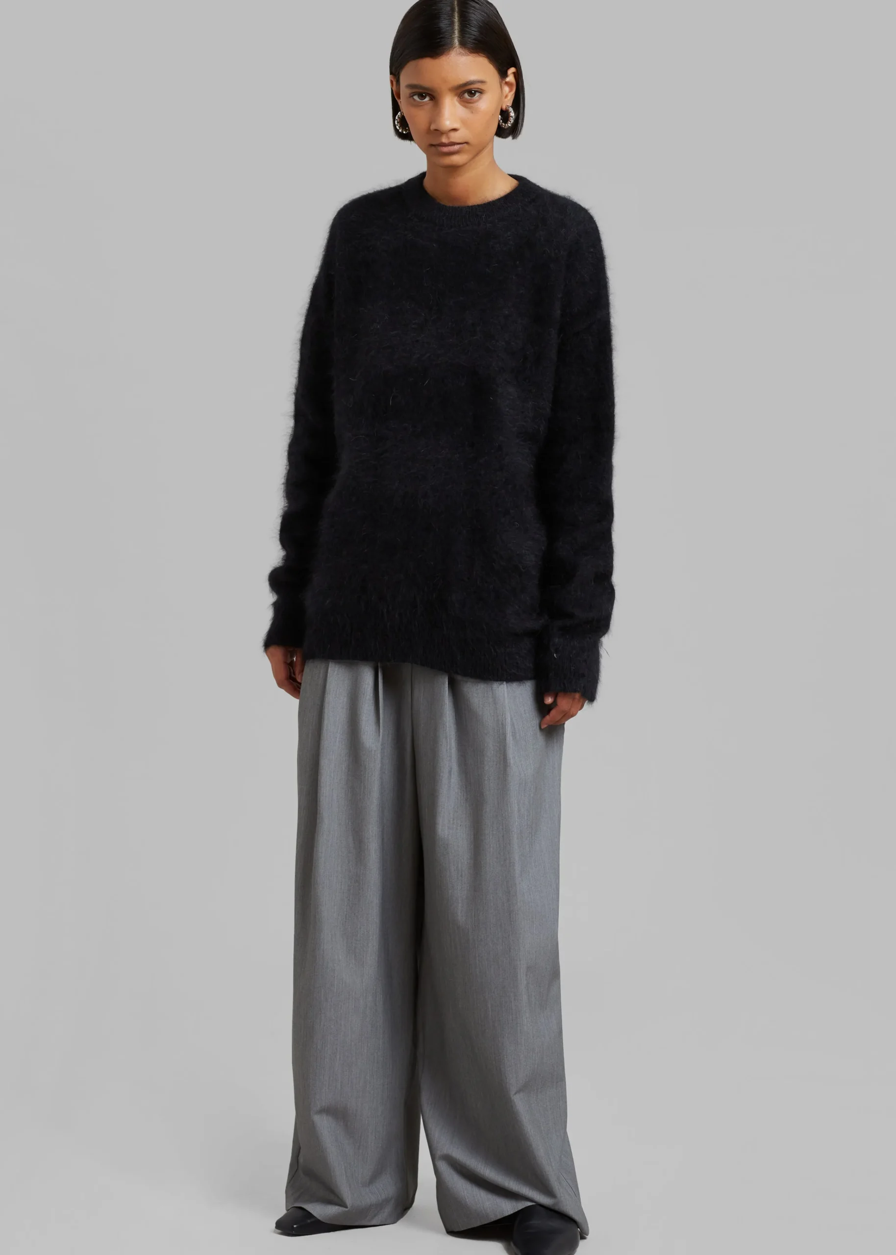 The Frankie Shop Tammi Wide Pants Grey Sale