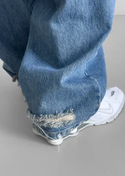 The Frankie Shop Tanner Bleach Jeans Worn Wash Clearance