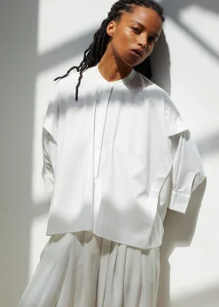 The Frankie Shop Tegan Cape Blouse White New