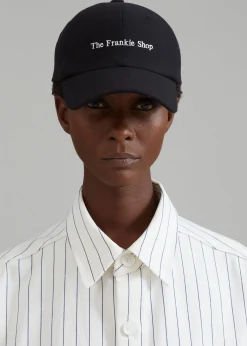 The Frankie Shop Tfs Flannel Baseball Cap Black Discount