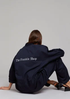The Frankie Shop Tfs Oversized Boiler Suit Navy Clearance