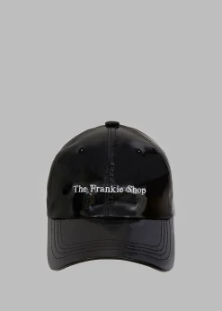 The Frankie Shop Tfs Vinyl Baseball Cap Black