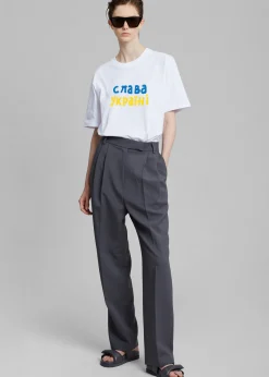 The Frankie Shop X Thomas Lelu Free T-Shirt White/Multico Discount