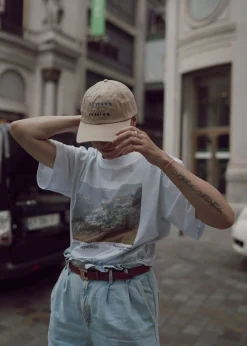 The Frankie Shop X Thomas Lelu Stand Baseball Cap Beige New