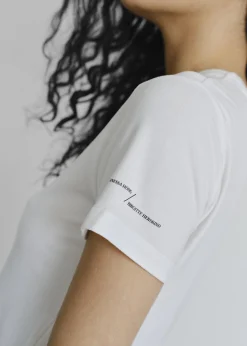 The Frankie Shop Vanessa Hong X Birgitte Herskind Hazzel Baby Tee White Cbd Best