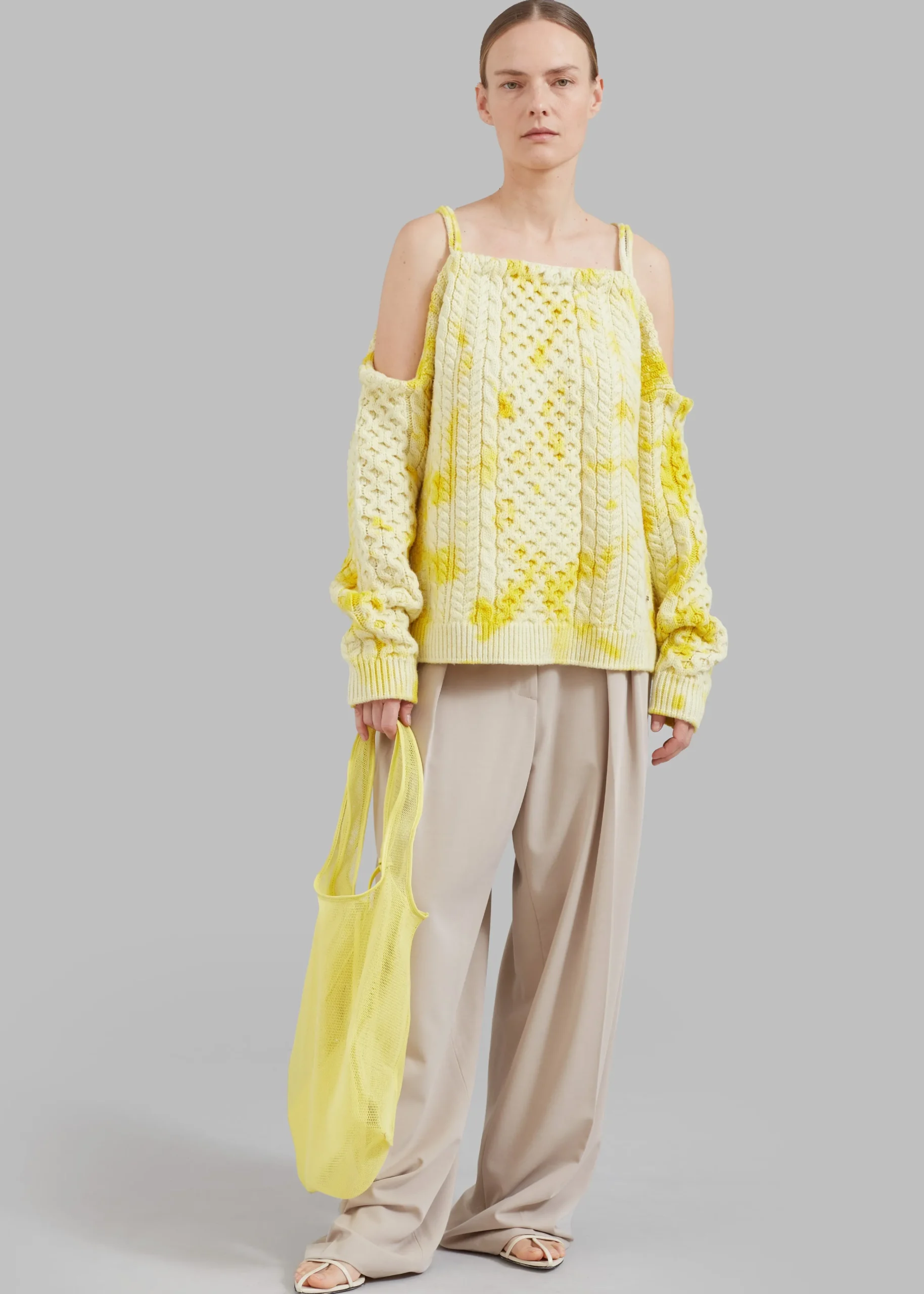 The Frankie Shop 3.1 Phillip Lim Mesh Market Tote Mimosa Discount