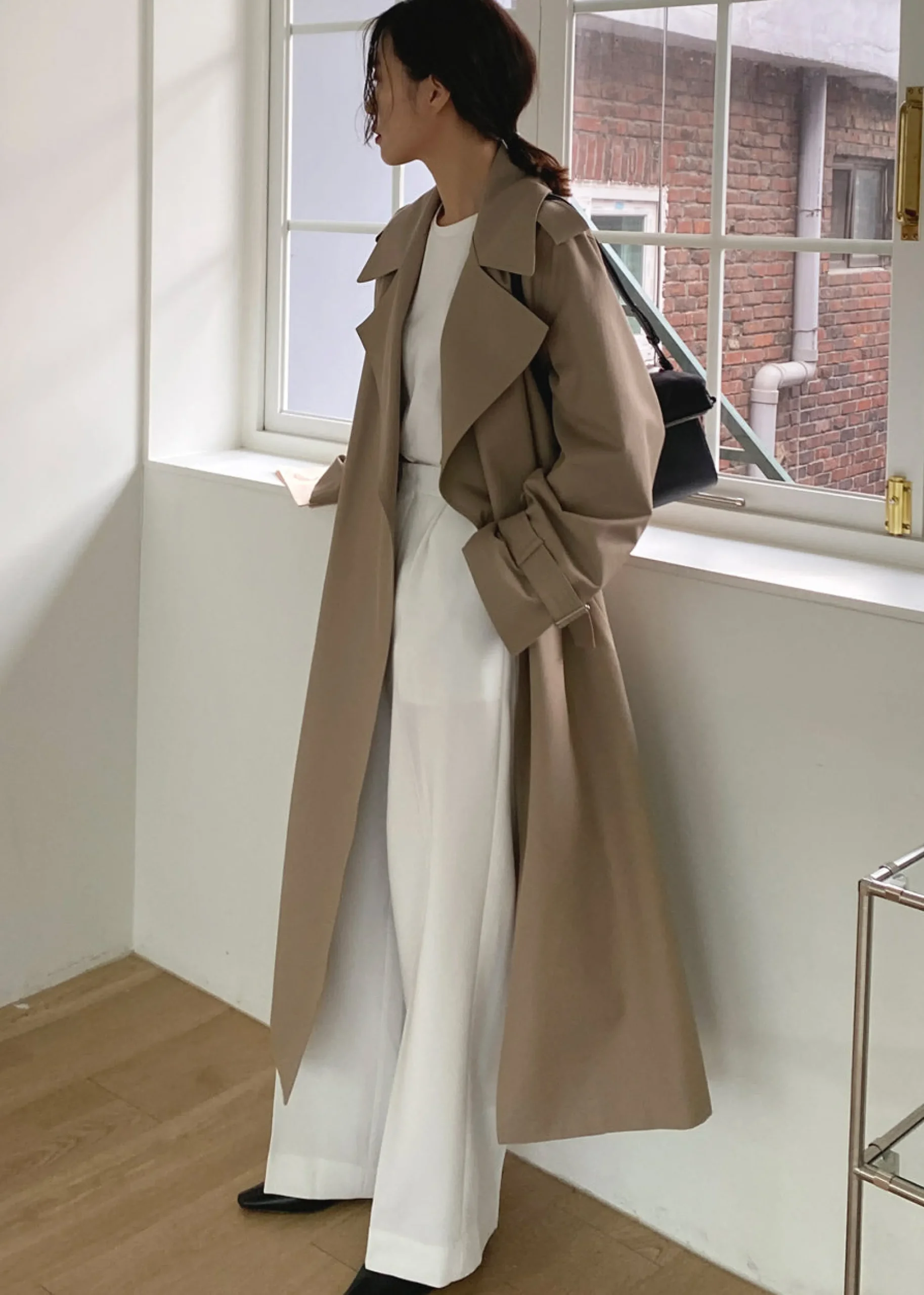The Frankie Shop Abril Trench Sand Online