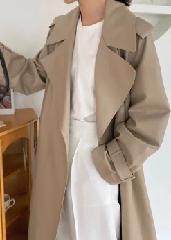 The Frankie Shop Abril Trench Sand Online