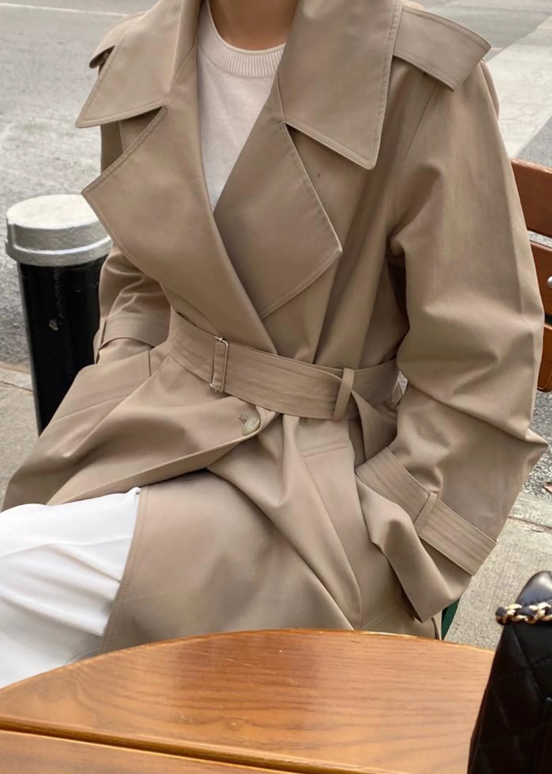 The Frankie Shop Abril Trench Sand Online