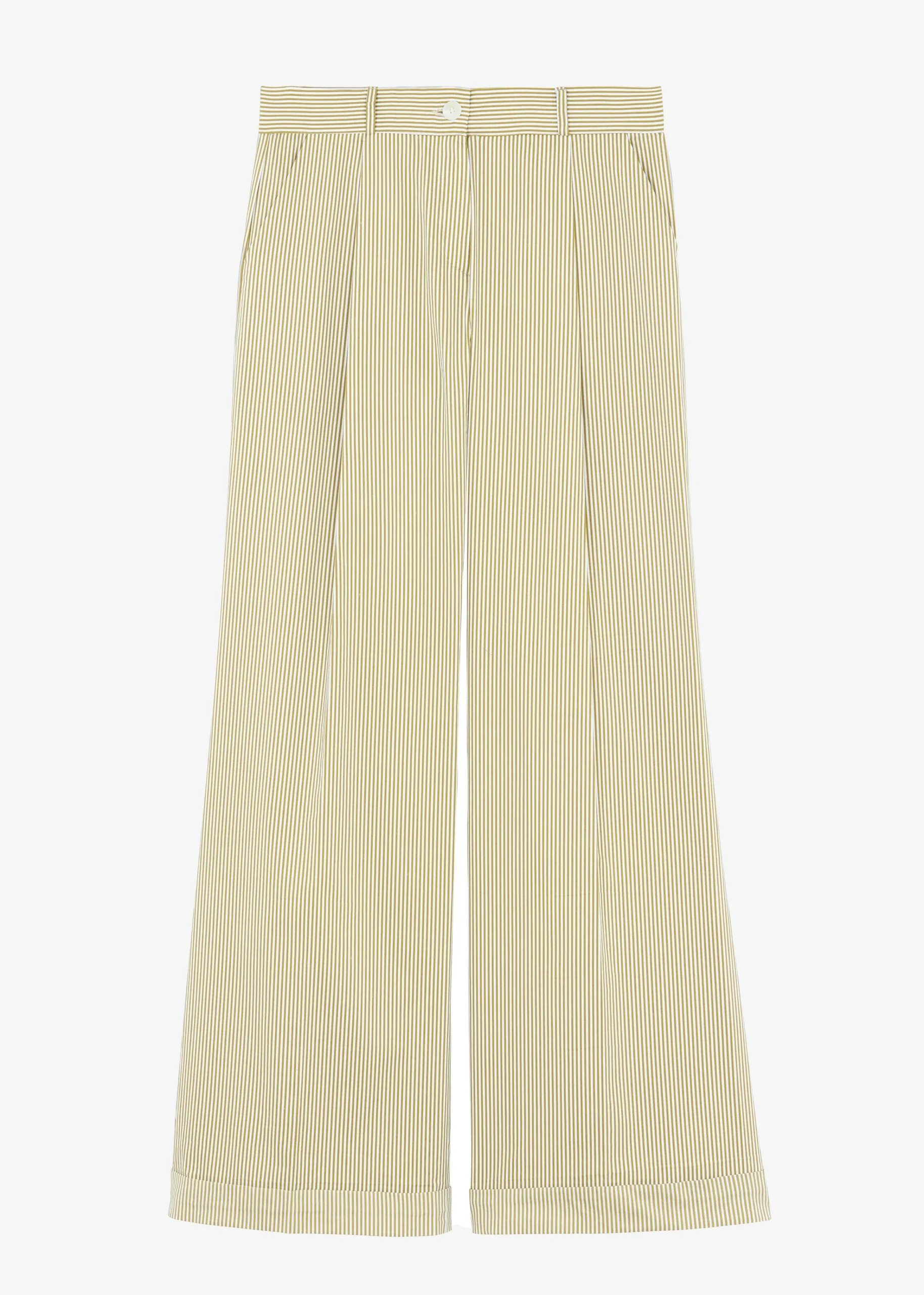 The Frankie Shop Addison Pants Khaki Stripe Online