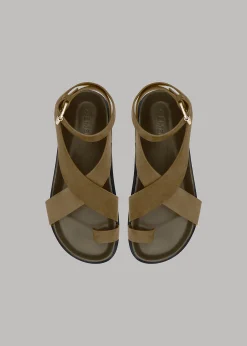 The Frankie Shop A.Emery Jalen Sandal Hazel Suede Best