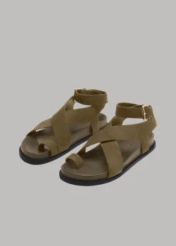 The Frankie Shop A.Emery Jalen Sandal Hazel Suede Best