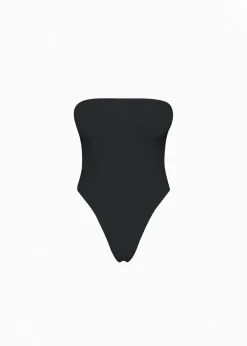 The Frankie Shop Aexae Bandeau One Piece Swimsuit Black Discount