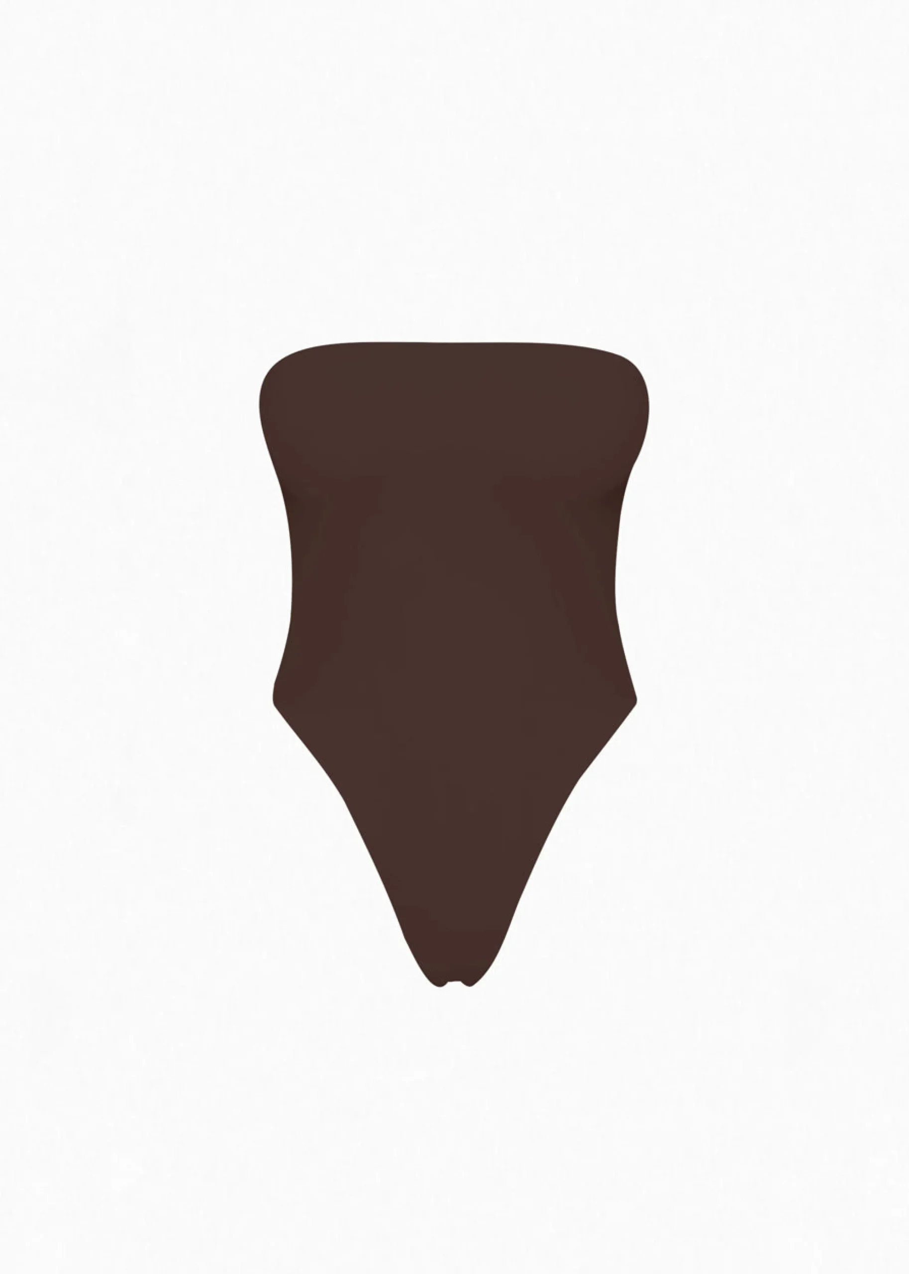 The Frankie Shop Aexae Bandeau One Piece Swimsuit Brown Hot