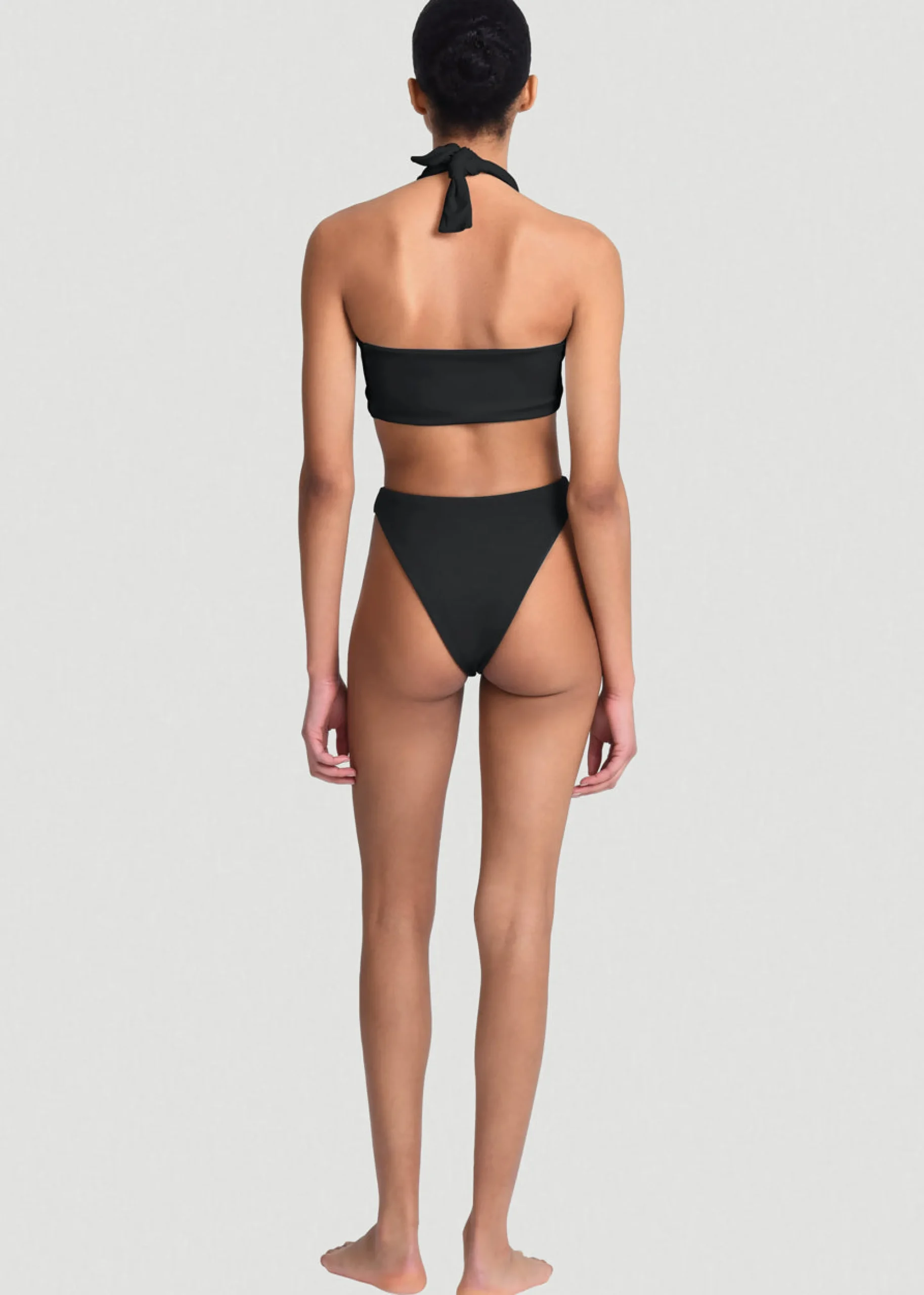The Frankie Shop Aexae Wrap Tie Swim Top Black Discount