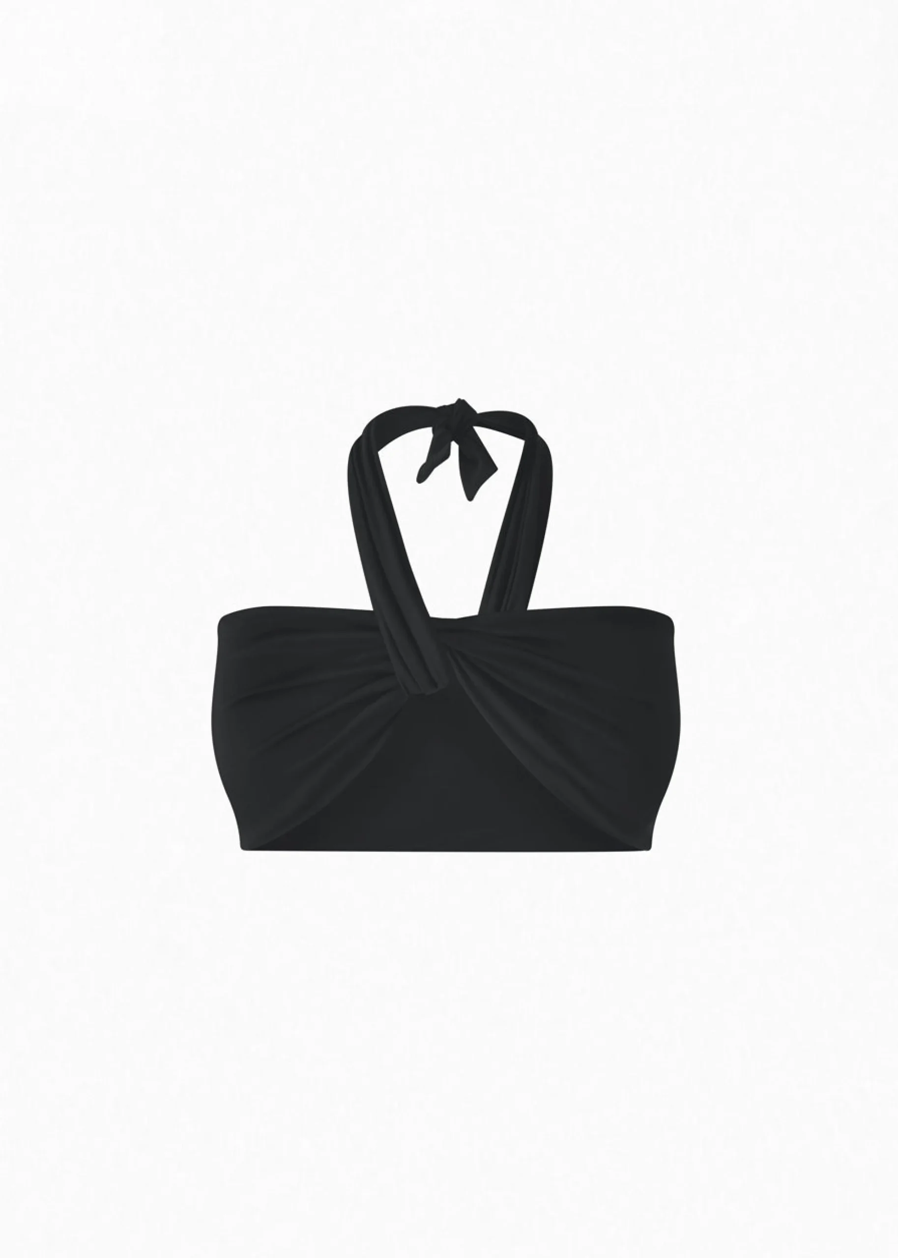The Frankie Shop Aexae Wrap Tie Swim Top Black Discount