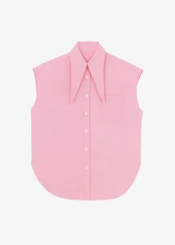 The Frankie Shop Aiden Long Collar Shirt Rose Online