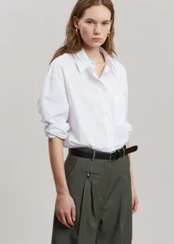 The Frankie Shop Ainsley Pants Olive Discount
